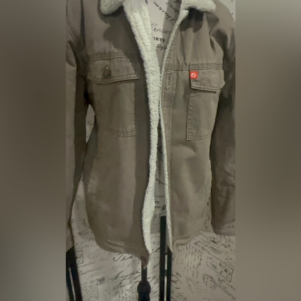 Tan Button-Down Jacket - image 3